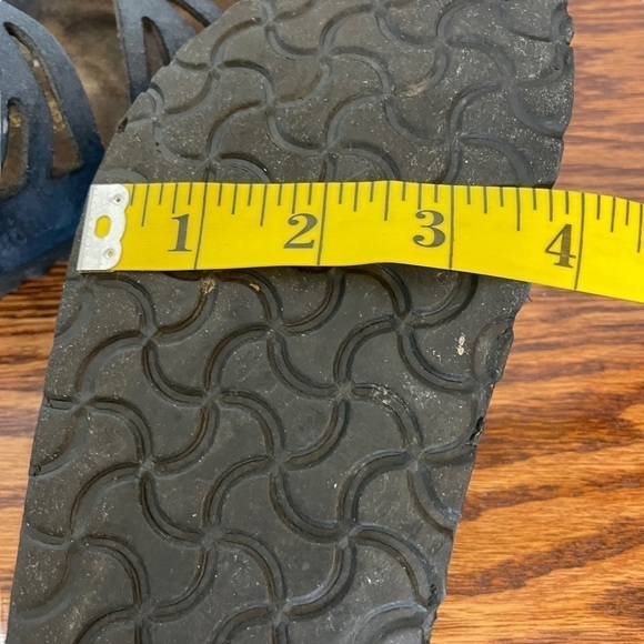 Birkenstock Granada Blue Slip On Slide Sandals Size 38/Size 7-7.5 - Picture 14 of 16